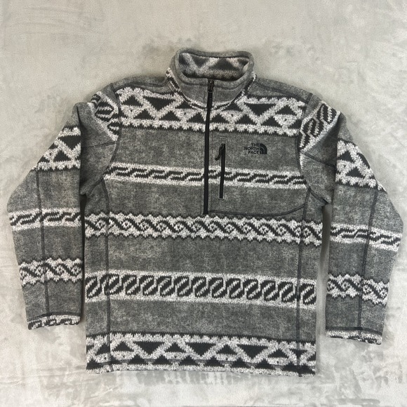 The North Face Mens Jacket Mens L Large Grey Gordon Lyons Axtec Southwest - Picture 1 of 7